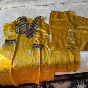 Vibrant Yellow Traditional Outfit